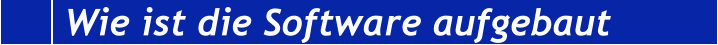 Wie ist die Software aufgebaut